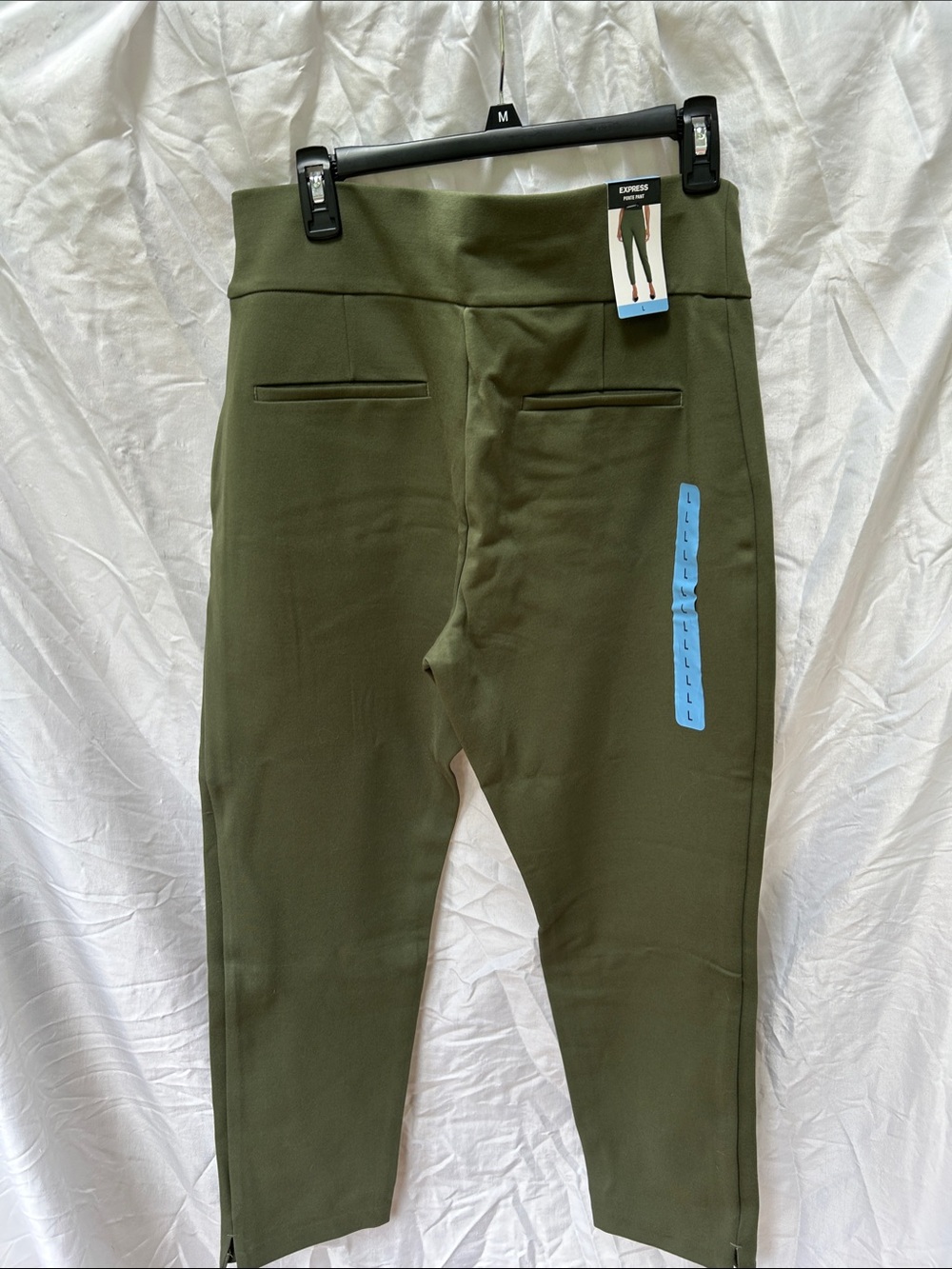 NWT! Express Olive Green Straight-Leg Ponte Pants